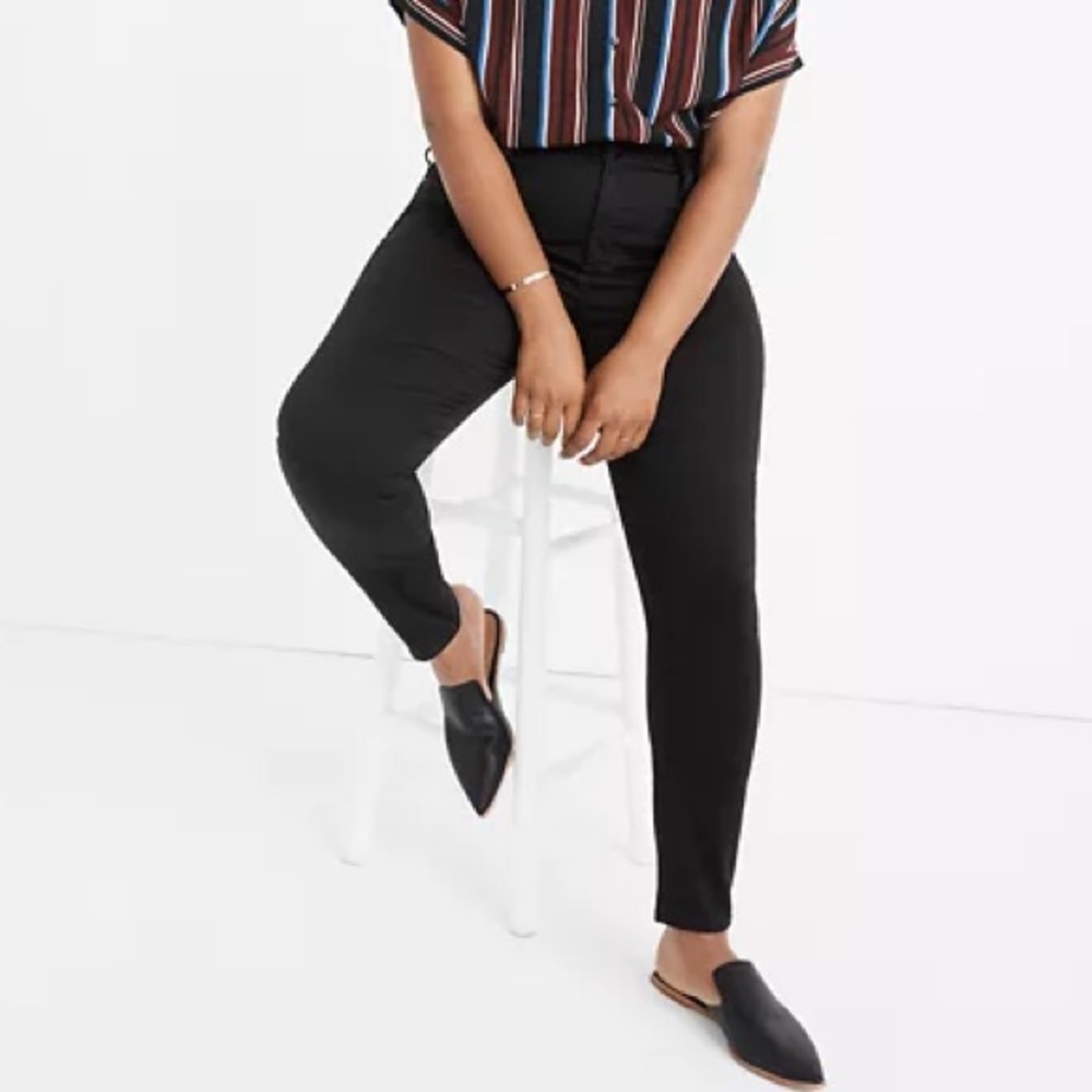 Madewell Petite Curvy High Rise Skinny Jeans Black